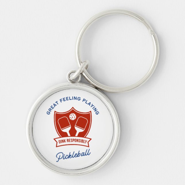 Pickleball cool design to wear keychain (Front)
