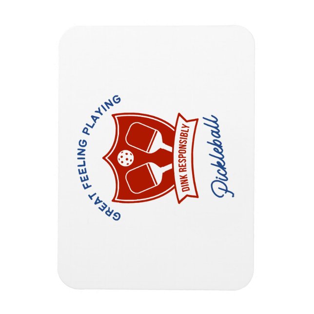 Pickleball cool design to wear magnet (Vertical)