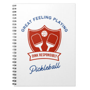 Pickleball cool design to wear notebook