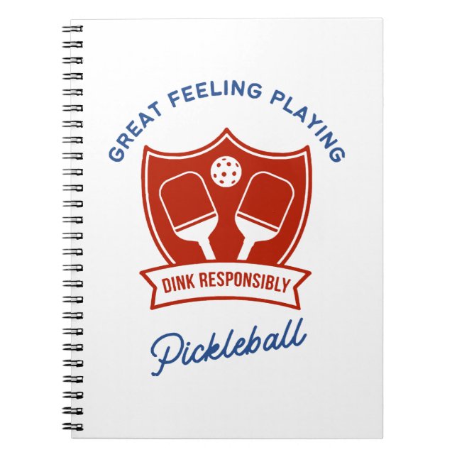 Pickleball cool design to wear notebook (Front)