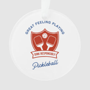 Pickleball cool design to wear ornament