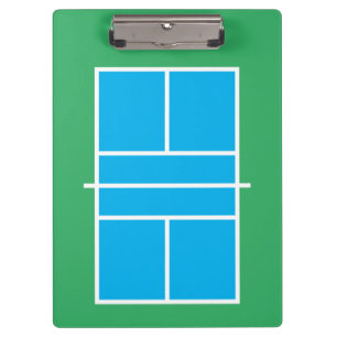 Pickleball court clipboard for coaching lessons
