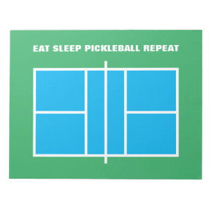 Pickleball court dimensions custom coaching lesson notepad