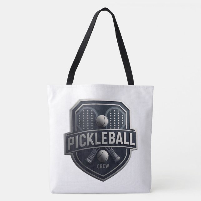 Pickleball Crew Tote Bag – Pickleball Player Shoul (Front)
