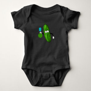 Pickleball Cucumber Player Baby Bodysuit