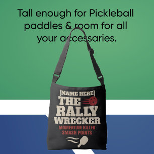 Pickleball Custom Name The Rally Wrecker Crossbody Bag