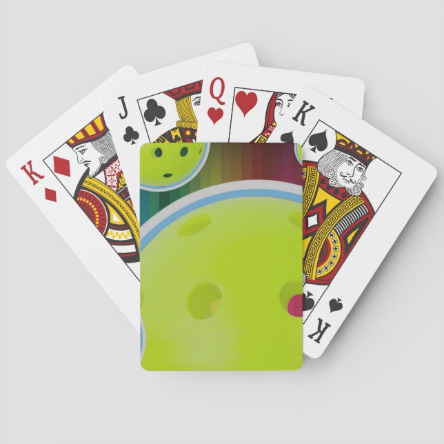 Pickleball Customize Personalize Pickle Ball Fun Playing Cards (Back)