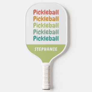 Pickleball Cute Pickleball Player Personalized Paddle