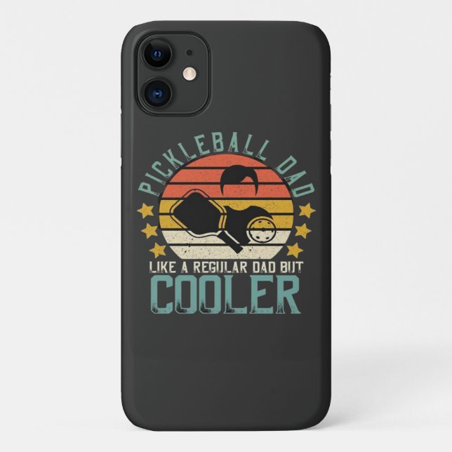 Pickleball Dad Like A Regular Dad But Cooler Case-Mate iPhone Case (Back)