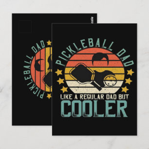 Pickleball Dad Like A Regular Dad But Cooler Postcard
