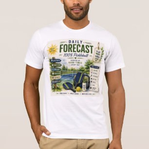 Pickleball daily life Forecast T-Shirt