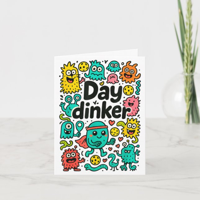 Pickleball day dinker  card (Front)