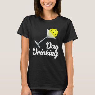 Pickleball Day Dinking Martini Athlete Coach Sport T-Shirt