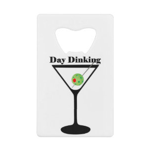 Pickleball Day Dinking Martini Pickleball Olive Credit Card Bottle Opener