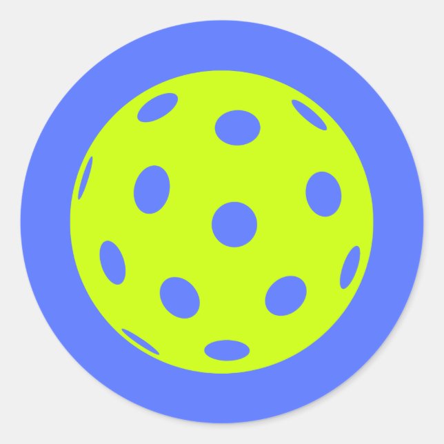 Pickleball Decal or Sticker! Classic Round Sticker (Front)