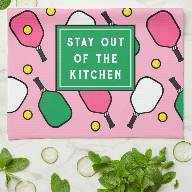 Pickleball Decor Kitchen Towel (Folded)