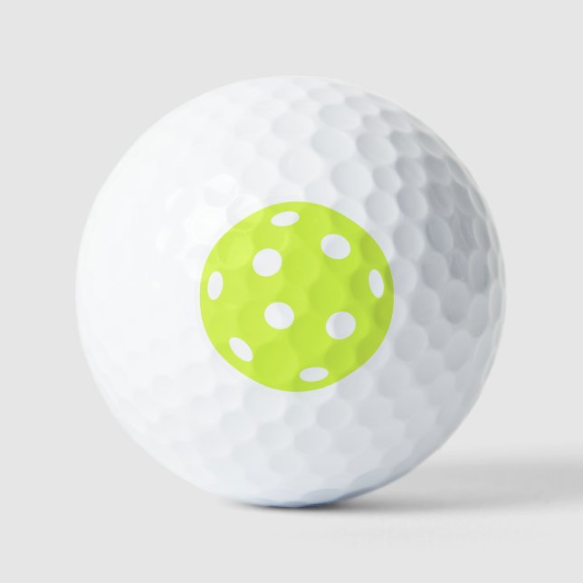 Pickleball Design on Golf Balls (Front)