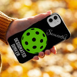 Pickleball Designated Dinker | Funny Pickleball  Samsung Galaxy Case<br><div class="desc">Pickleball Designated Dinker | Funny Pickleball on fine black glitter background Samsung Galaxy S22 Case. Easy to customize the name to your own or to that pickleball enthusiast in your life. Get ready to show off your love for pickleball (and your sense of humour) with this funny Pickleball saying Phone...</div>