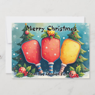 Pickleball🎅 Dink the Halls Holiday Card