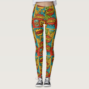 Pickleball DINKED ! Leggings Avec Vibes Comiques