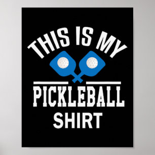 Pickleball - Dinker Badminton Tennis Pickleball Gi Poster