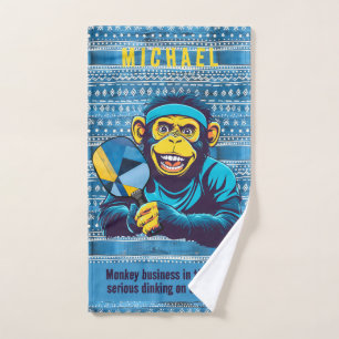 Pickleball Dinkin’ in the Jungle! Hand Towel