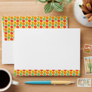 Pickleball Dinks & Drinks Tropical Colours Envelope