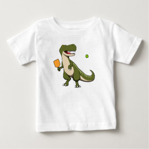 Pickleball Dinosaur T-Rex Baby T-Shirt