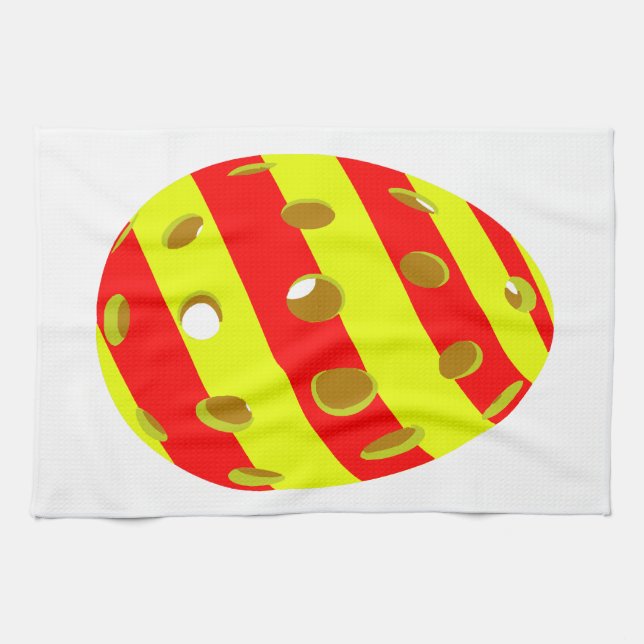 Pickleball Easter Egg Kitchen Towel (Horizontal)
