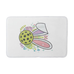 Pickleball Easter T-Shirt Bath Mat