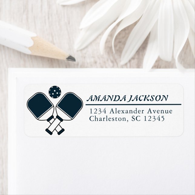 Pickleball Enthousiaste Paddles Retourner Adresse  (En situation)