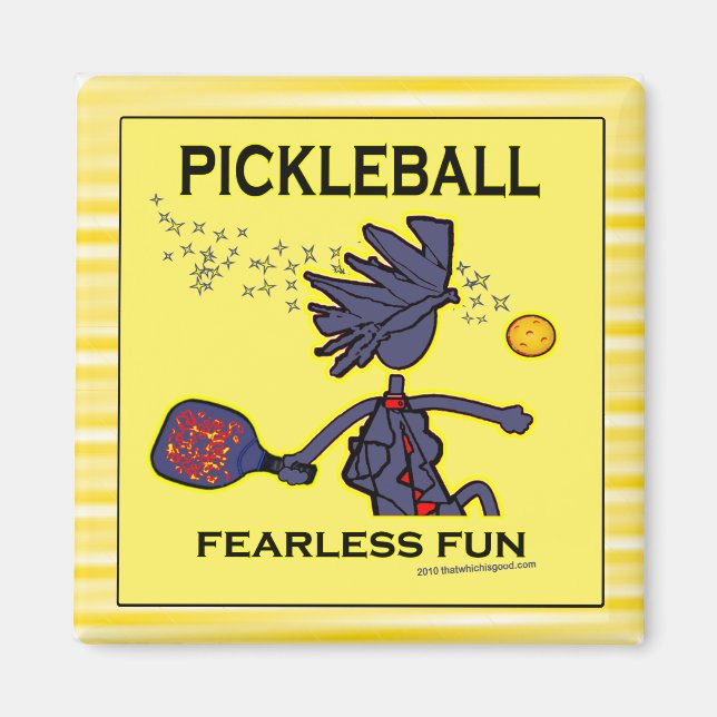 Pickleball Fearless Fun Magnet (Front)