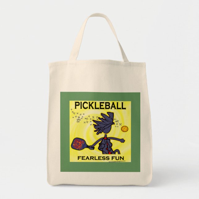 Pickleball Fearless Fun Tote Bag (Front)