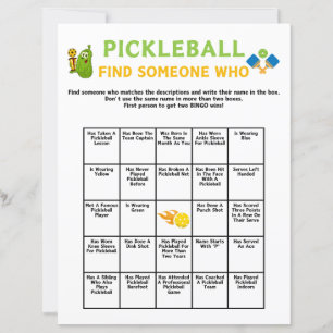 Pickleball Find Someone Who Game