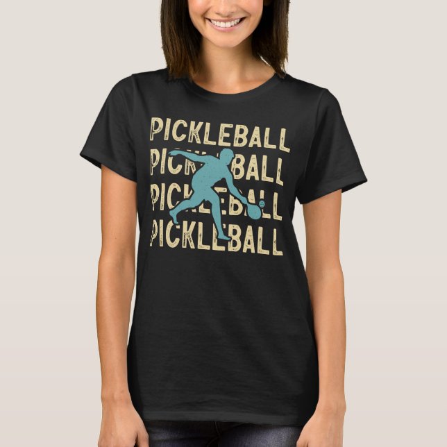 Pickleball five time with a player hitting ball T-Shirt (Front)