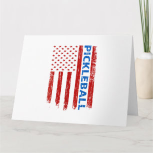 Pickleball Flag - Playing Paddleball Pickleball Am Card