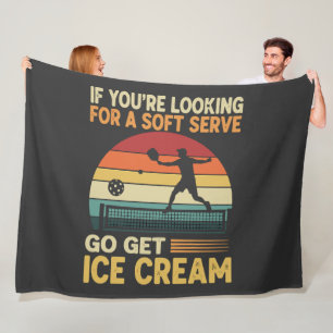 Pickleball for Men Women Fleece Blanket