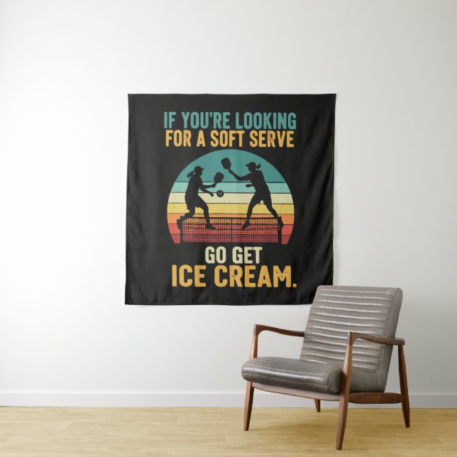 Pickleball for Men Women Tapestry (In Situ)