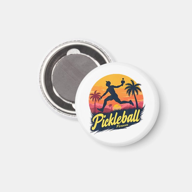 Pickleball Forever Sunset  Magnet (Front/Back)
