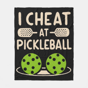 Pickleball Funny Fleece Blanket