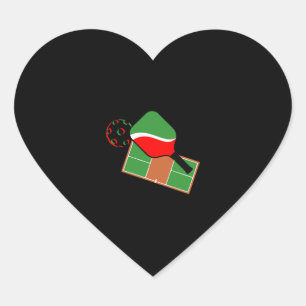 Pickleball funny gift for men women Pickleball Heart Sticker