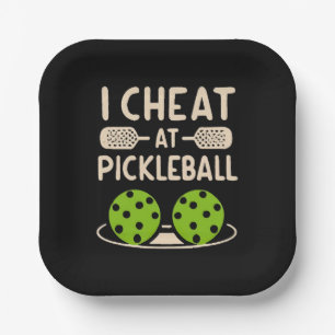 Pickleball Funny Paper Plate