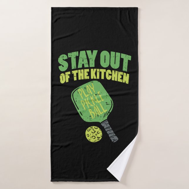 Pickleball Funny Pickleball Gifts Bath Towel (Bath Towel)