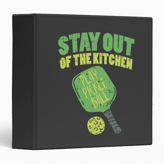 Pickleball Funny Pickleball Gifts Binder (Front/Spine)