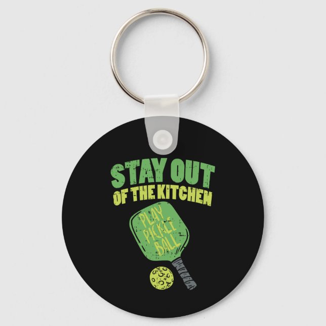 Pickleball Funny Pickleball Gifts Keychain (Front)