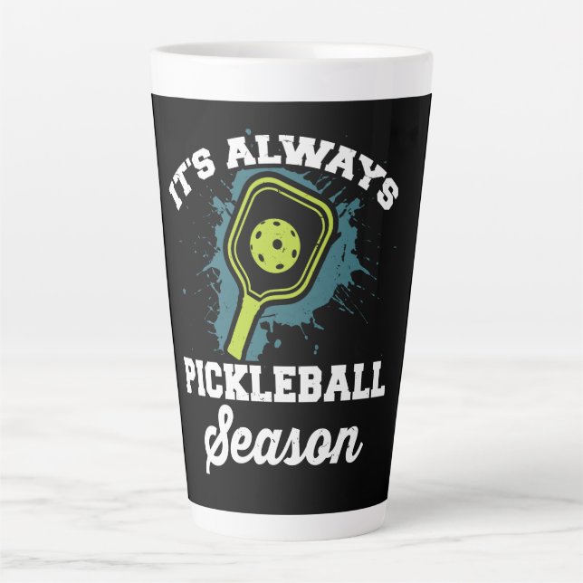 Pickleball Funny Pickleball Gifts Latte Mug (Front)