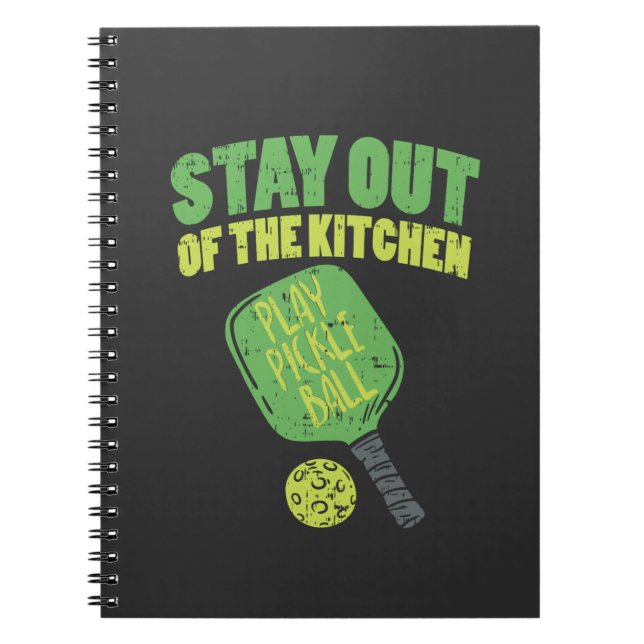 Pickleball Funny Pickleball Gifts Notebook (Front)
