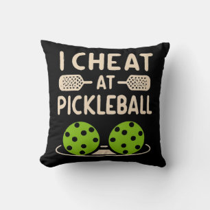 Pickleball Funny Throw Pillow