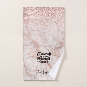 PIckleball Gal Queen of the Court Hand Towel
