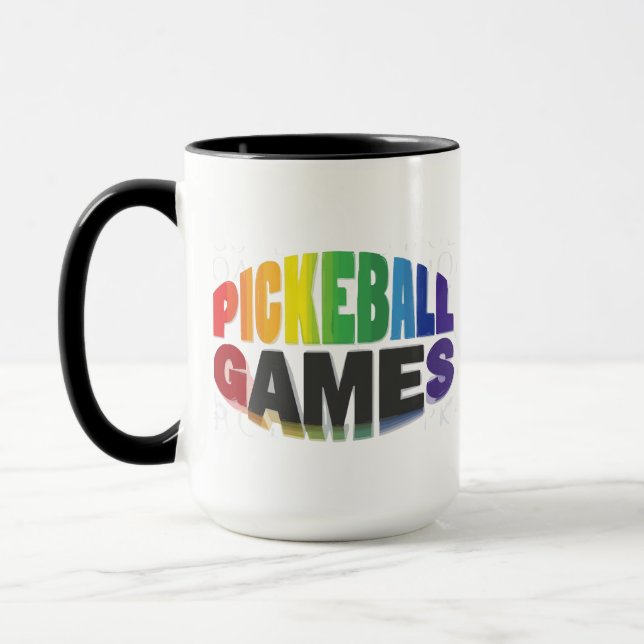 Pickleball games mug. mug (Left)
